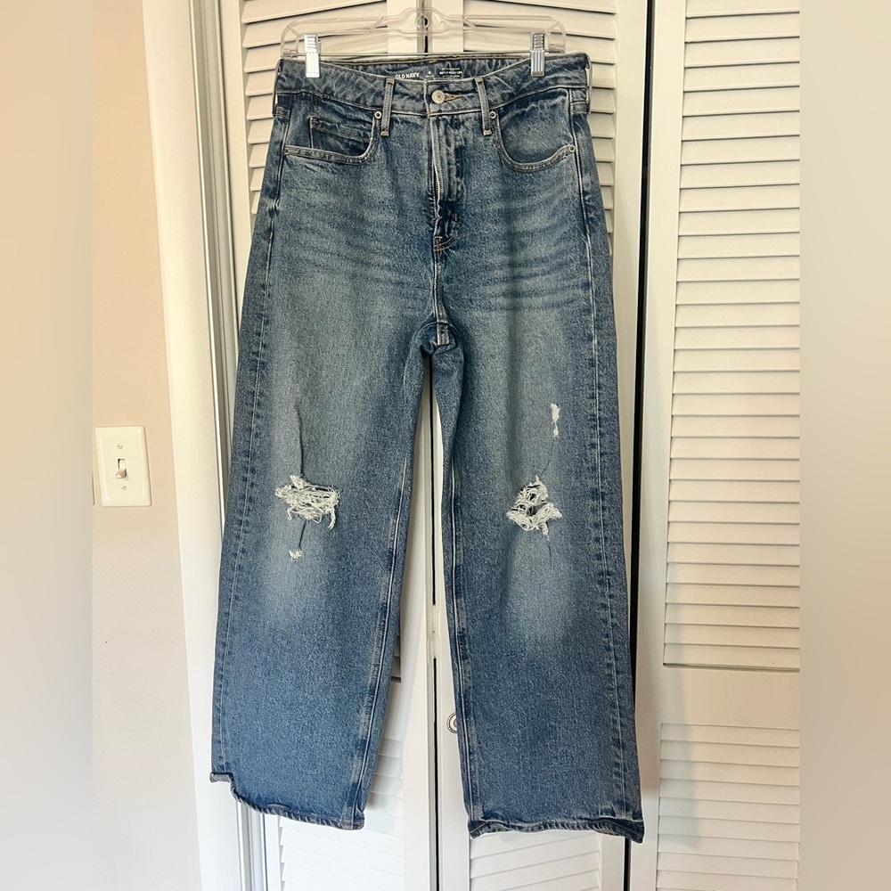 Medium-Wash Old Navy Wide Legs Jeans